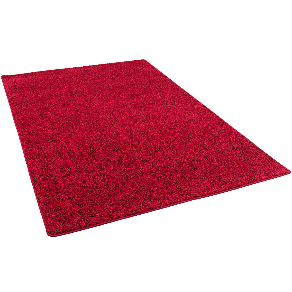 HOCHFLOR VELOURS TEPPICH MONA - Rot, Textil (80/240cm) - Snapstyle