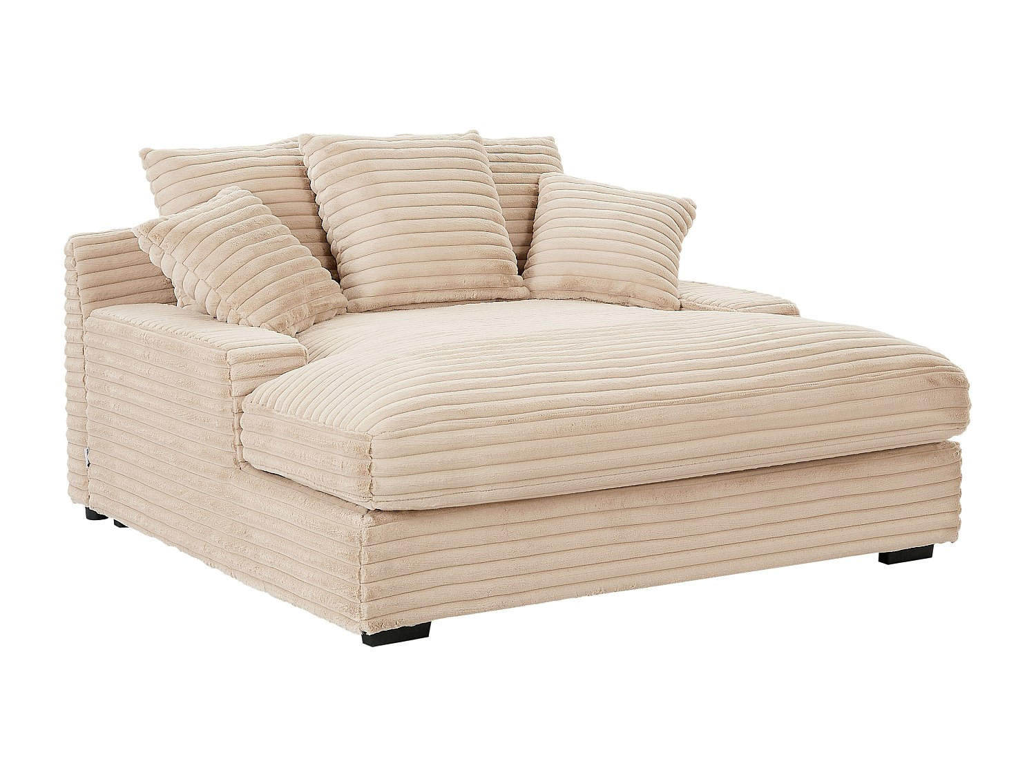 RECAMIERE ohne Schlaffunktion - 1 Person, 2 Personen-Sitzer - Samt, Stoff - Rosa - - Pink, Textil (163/95/168cm) - Vente-Unique