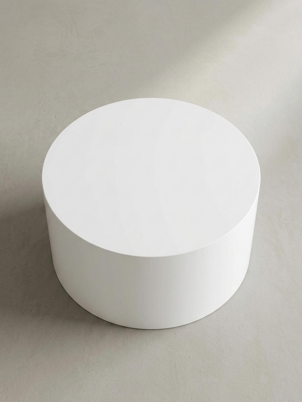 COUCHTISCH rund in Weiß Hochglanz, 60x60x30 cm, Modernes Design - Weiß, Holzwerkstoff (60/60/30cm) - KADIMA DESIGN