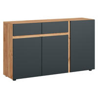 SIDEBOARD Morongo Eiche Kraft Gold / anthrazit 149 / 40 / 86cm - Eichefarben/Anthrazit, Holz/Holzwerkstoff (149/86/40cm) - Feldmann-Wohnen