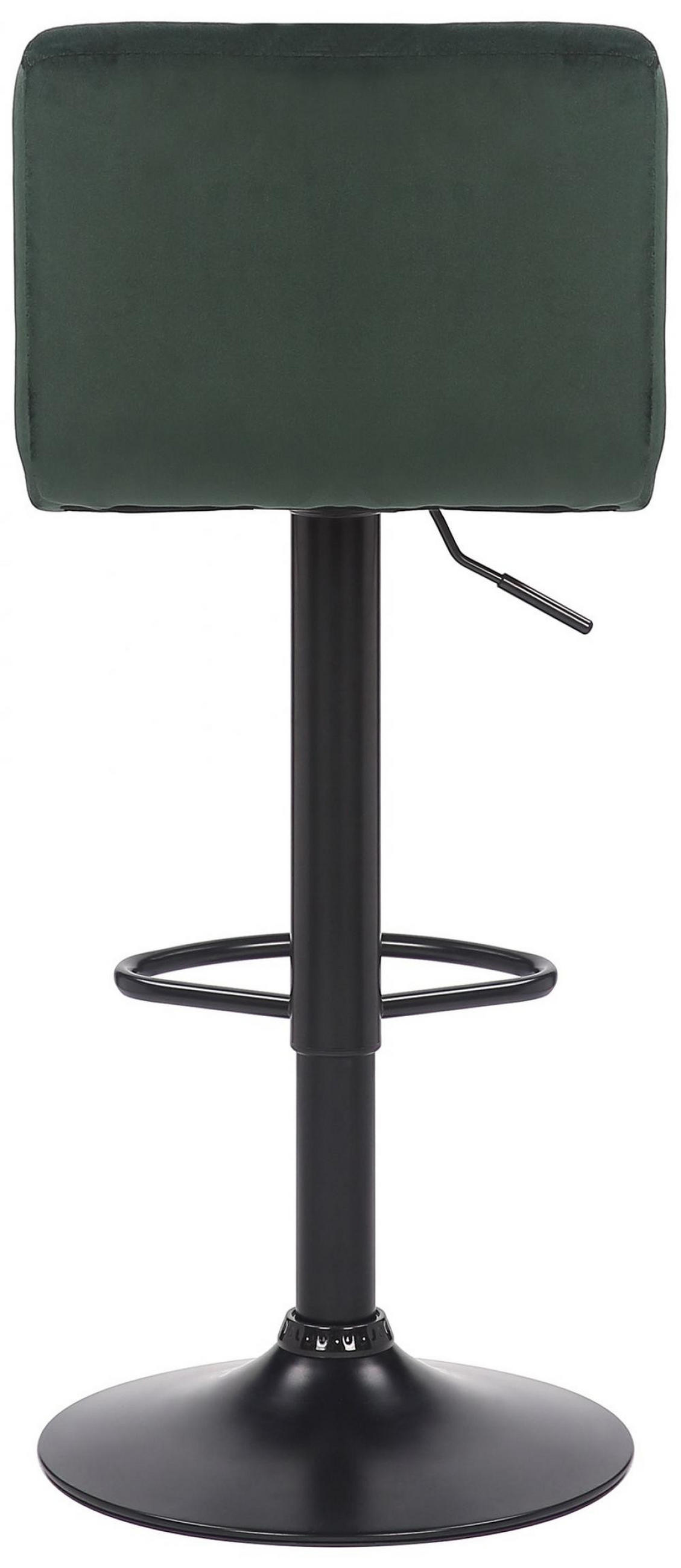 BARHOCKER Samt Grün - Schwarz/Grün, Textil/Metall (40/85/40cm) - CLP