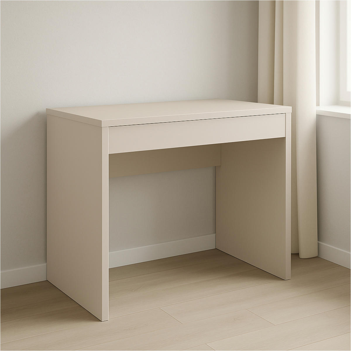 SCHREIBTISCH FORDE BRK1-1S Schubladen Kaschmir - Kaschmir, Holzwerkstoff/Kunststoff (50/75/75cm) - Komodee