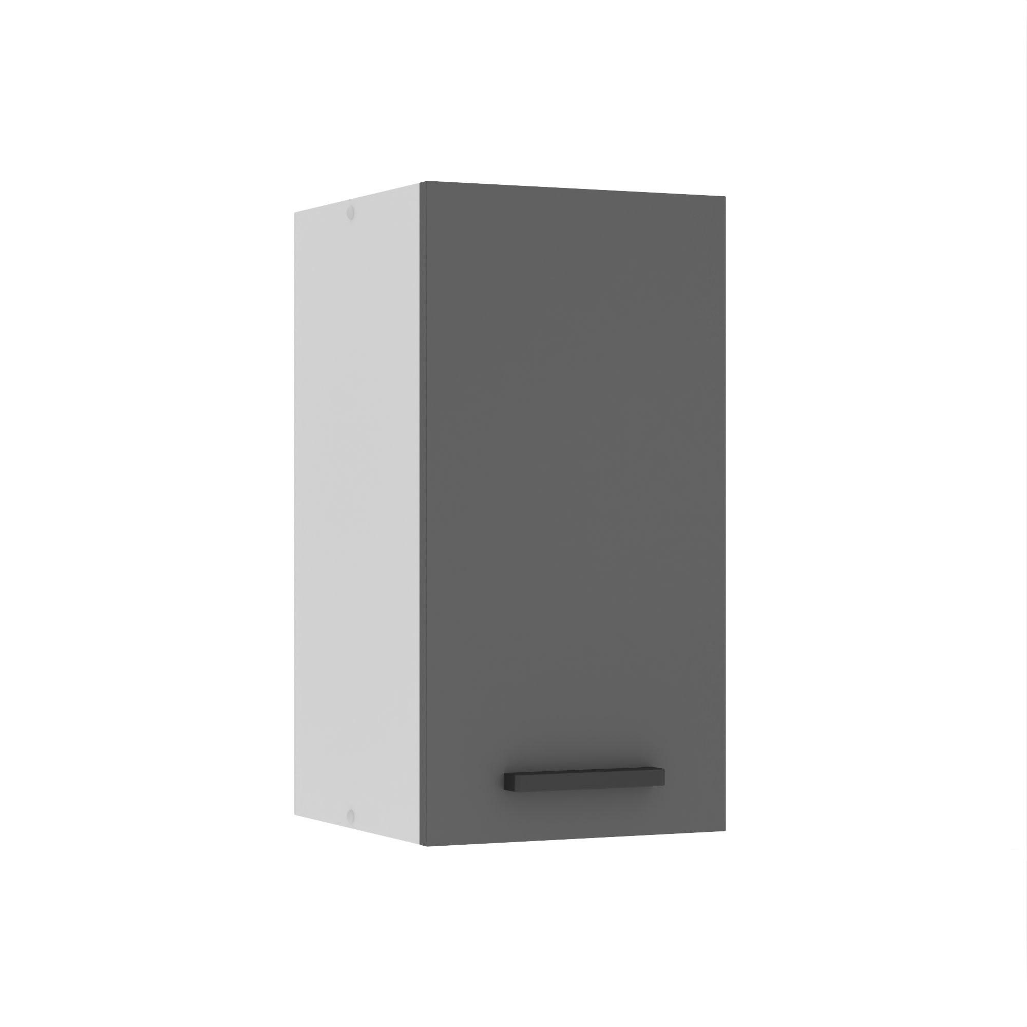 HÄNGESCHRANK SG 30 cm, mit 1 Tür, Silber matt - Silberfarben, Holz (30/58/29.6cm) - B BELINI GROUP