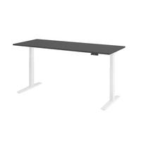 SCHREIBTISCH elektrisch XMKA 80/200/74 cm in Graphitfarben/Weiß - Graphitfarben/Weiß, Holzwerkstoff (80/200/74cm) - bümö