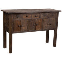 SIDEBOARD mit 5 Schubladen und 6 Türen 120x43x80 cm Braun - Braun, Holz (120/80/43cm) - Wanderlust