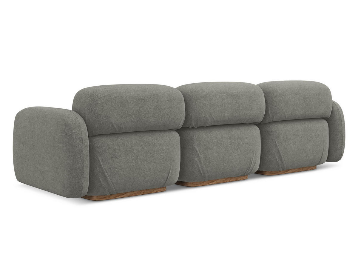 4-SITZER-SOFA Bouclé Stoff Beige - Greige/Beige, Holz/Textil (270/73/95cm) - Makamii