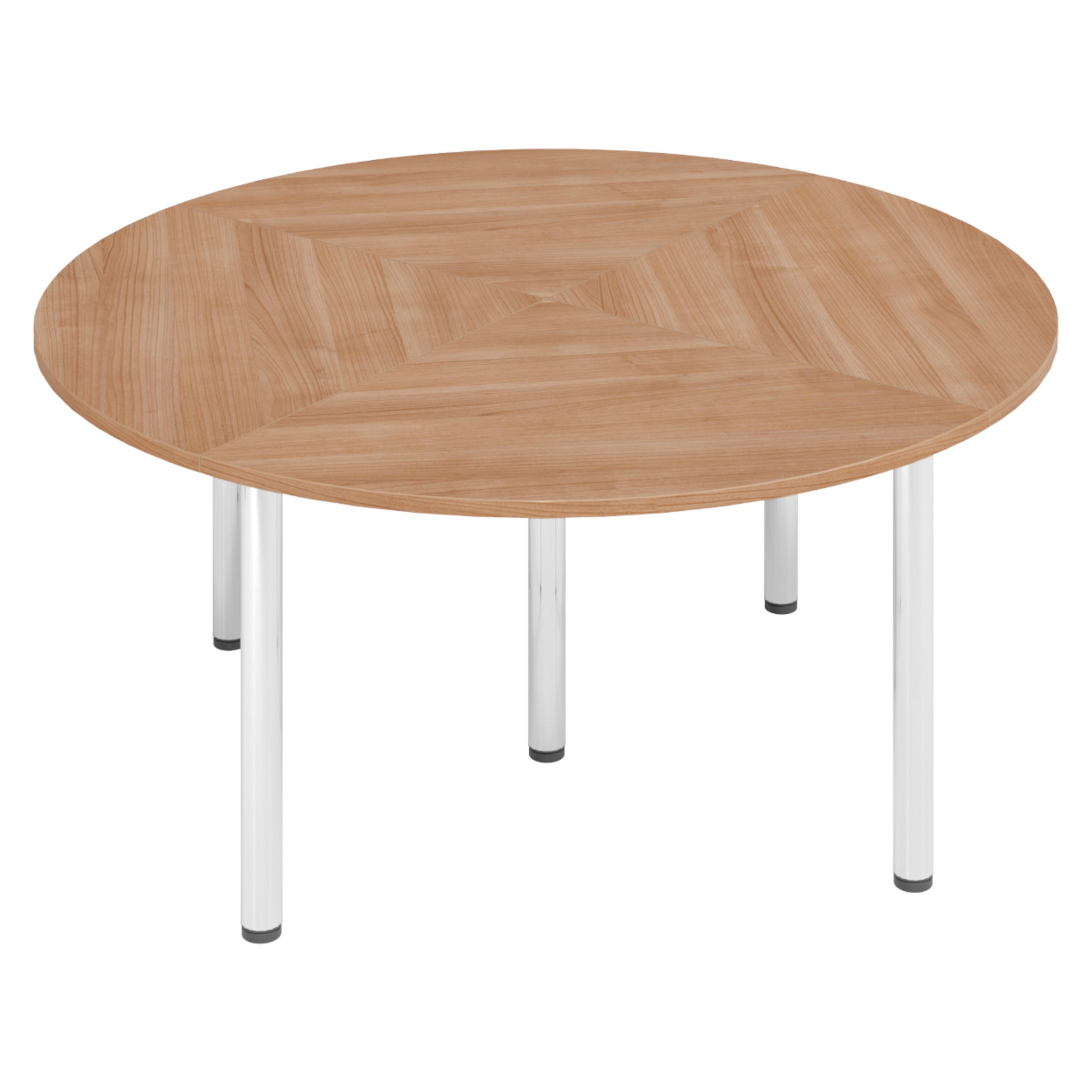 KONFERENZTISCH-SETS Serie-K 160/160/74 cm in Nussbaumfarben - Nussbaumfarben, Holzwerkstoff (160/160/74cm) - bümö