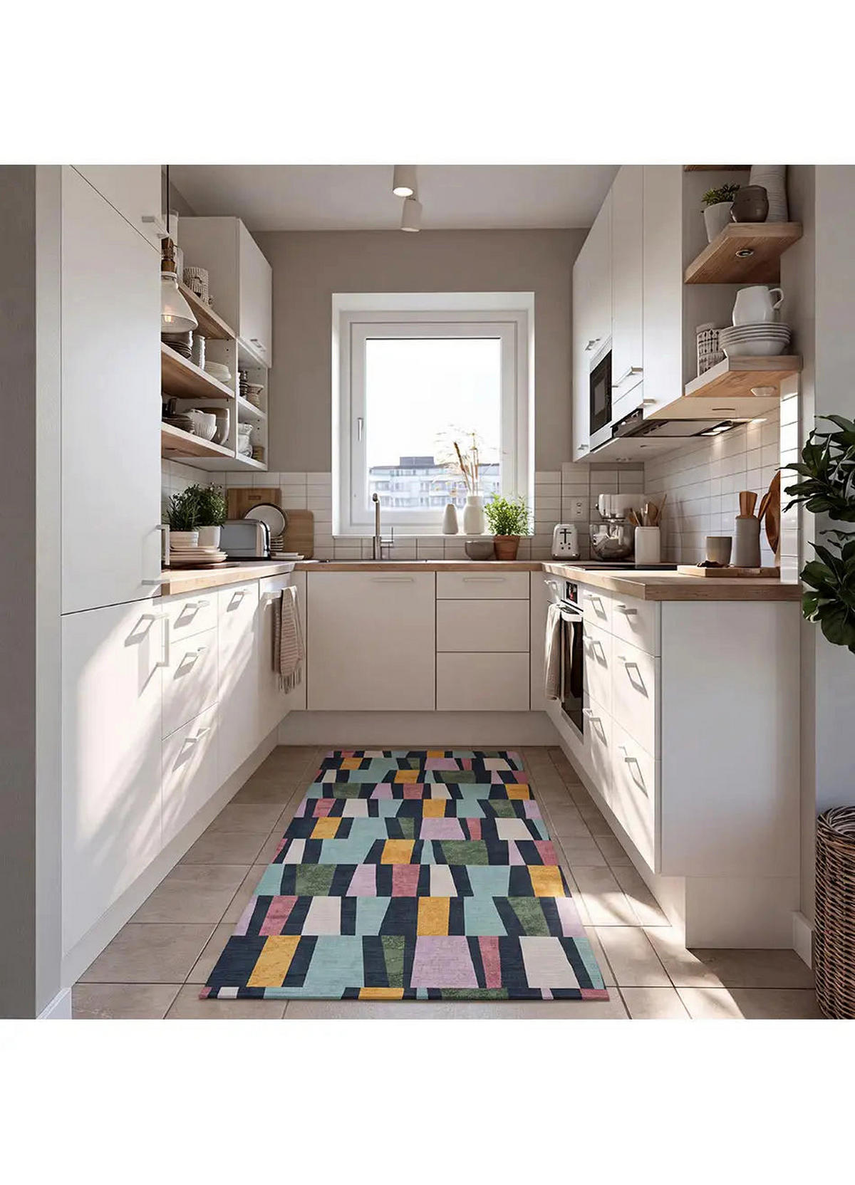 KÜCHENTEPPICH Mehrfarbig Ricci 52/200 cm - Multicolor, Kunststoff/Textil (52/200cm) - Atticgo