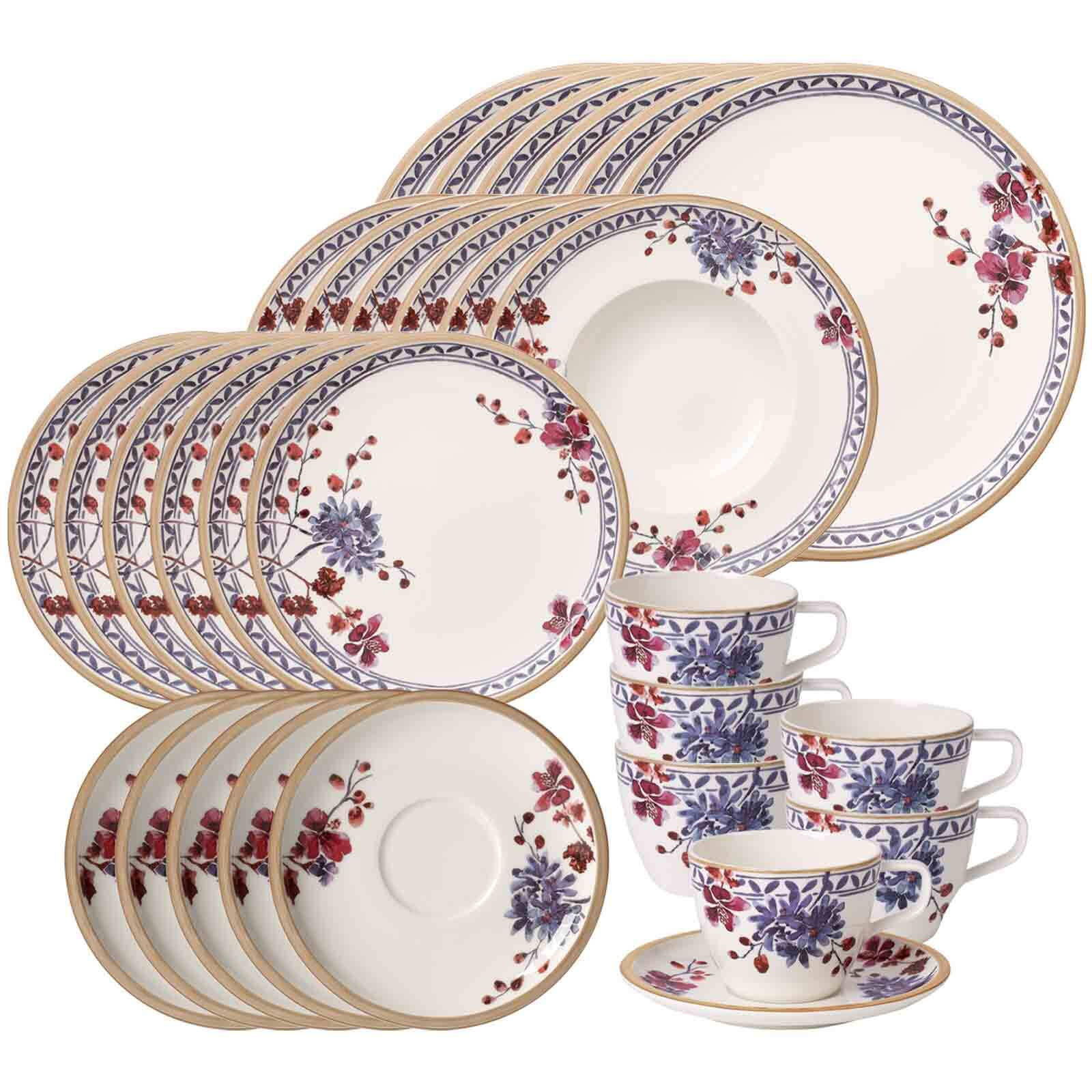 KOMBISERVICE Artesano Provençal Lavendel bunt 30er Set - Multicolor, Keramik (1/1/1cm) - Villeroy & Boch