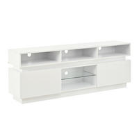 TV-ELEMENT 160/35/60 cm Weiß mit LED-Licht - Weiß, Holz (160/60/35cm) - Oxeza
