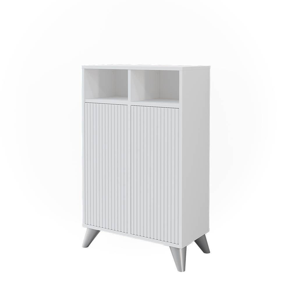 MIDISK&Aring;P Leano Vit 60x97 cm med 2 d&ouml;rrar 97/60/30 cm