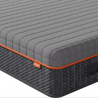 GELSCHAUMMATRATZE 90x200 cm, Höhe ca.: 16 cm, H2 + H3 = mittel + fest - Grau, Textil (90/200cm) - Bextsrack