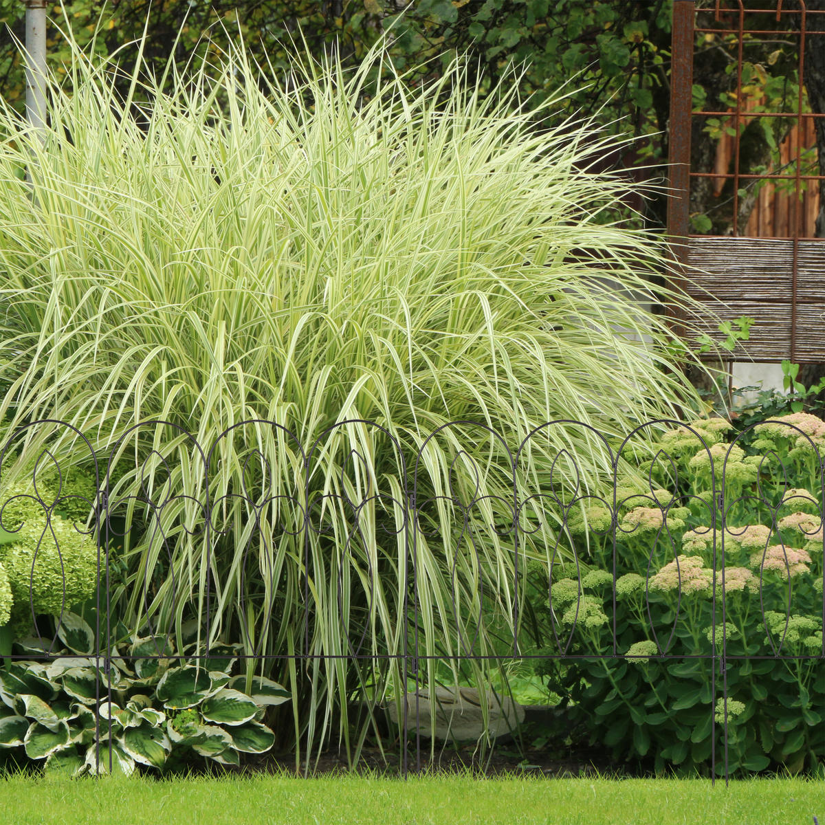 6XBEETZAUN - Schwarz, Metall (63/81/1cm) - Relaxdays