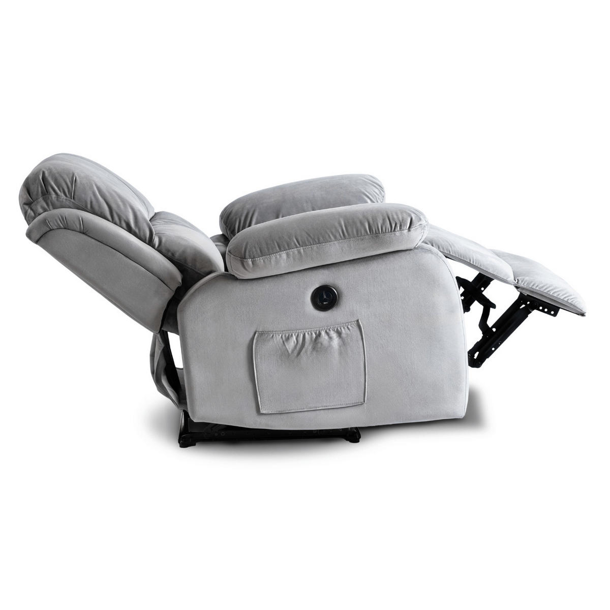 RELAXSESSEL ARON fürs Wohnzimmer Grau - Grau, Textil (53/101/88cm) - makarowski meble