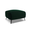 POUF Samt Stoff Grün - Dunkelgrün/Schwarz, Textil/Metall (65/44/65cm) - Makamii