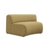 SOFAELEMENT Strukturstoff Stoff Gelb - Currygelb/Gelb, Kunststoff/Textil (147/70/89cm) - Makamii