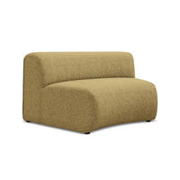 SOFAELEMENT Strukturstoff Stoff Gelb - Currygelb/Gelb, Kunststoff/Textil (147/70/89cm) - Makamii