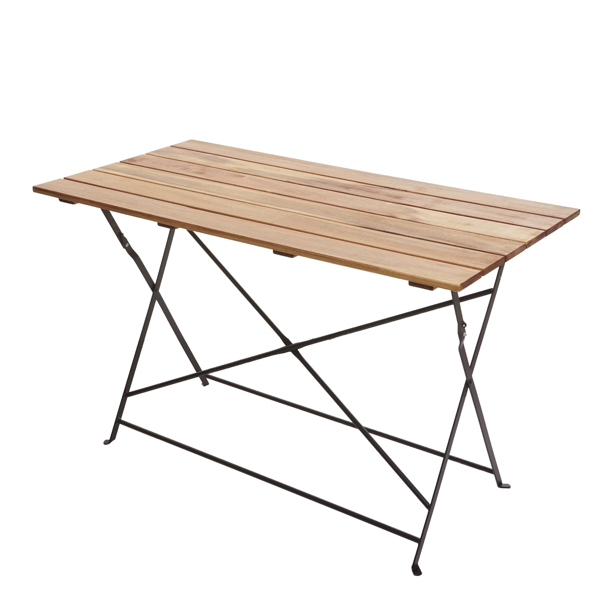 BIERGARTENTISCH KLAPPBAR rechteck Braun - Braun, Holz - MCW