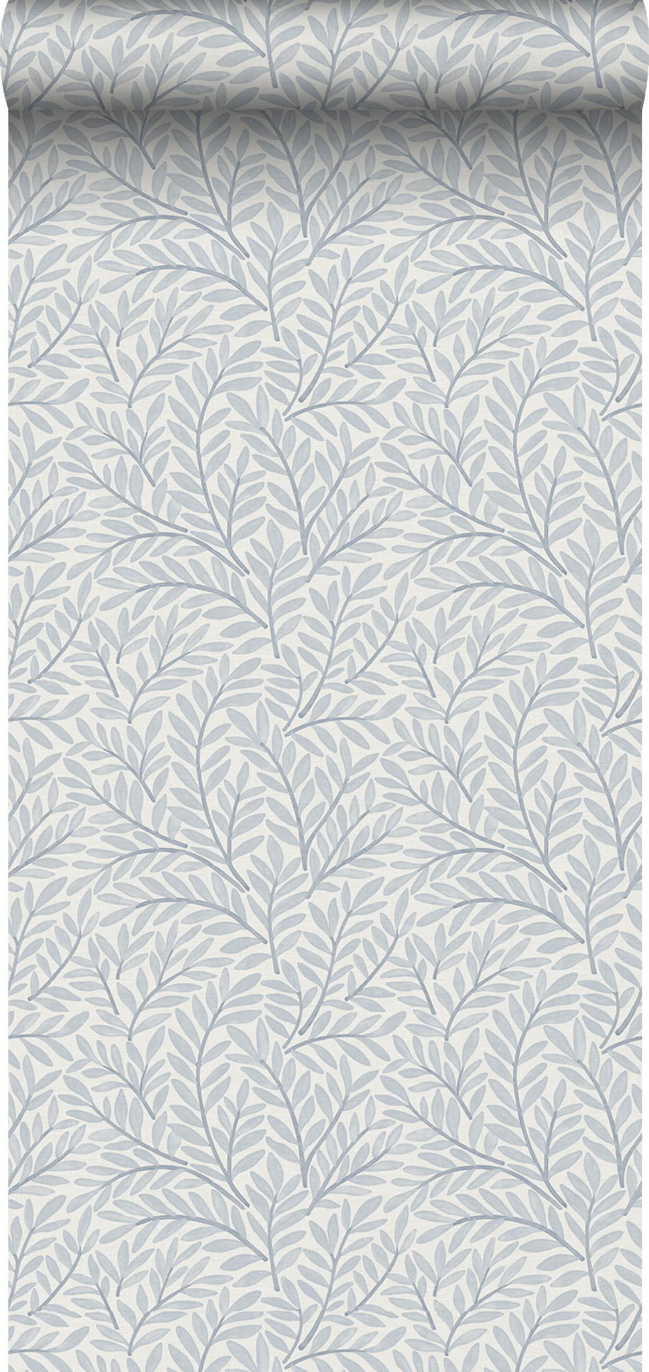 TAPETE Blätter im skandinavischen Stil 53 cm x 10 m - Blau, Papier (53/1000cm) - Sanders & Sanders
