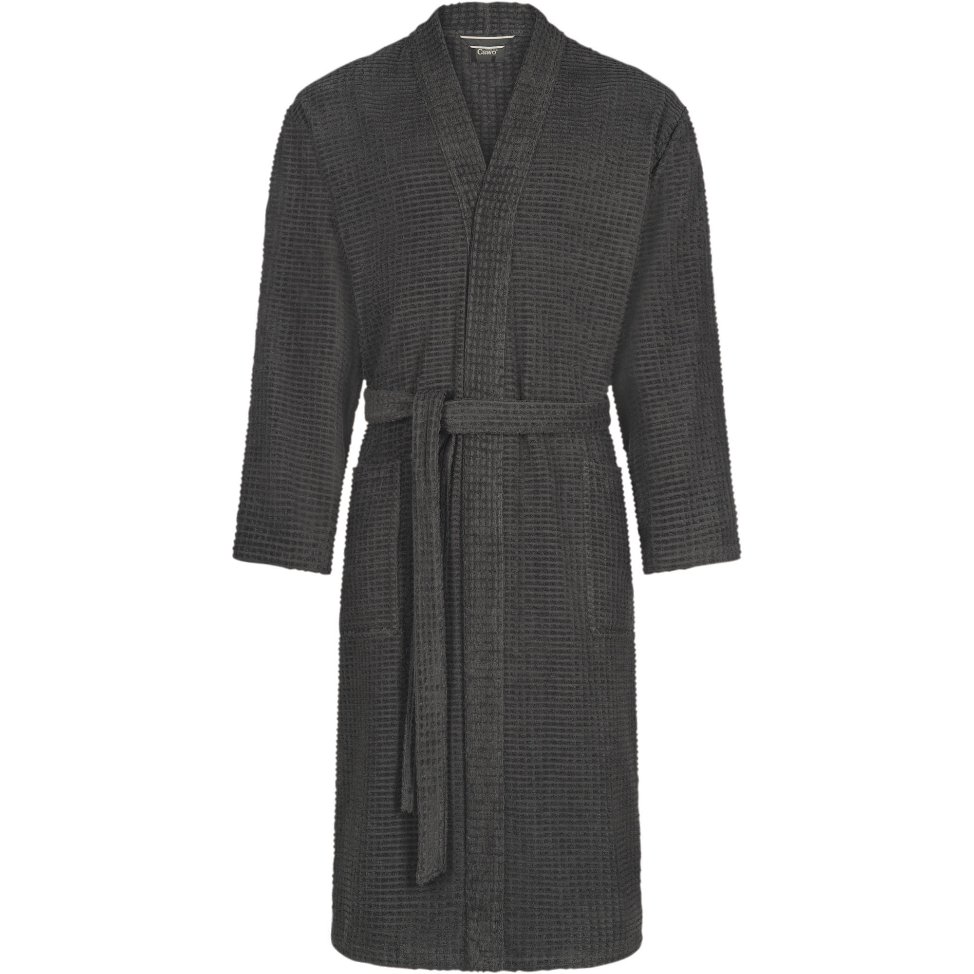 BADEMANTEL HERREN KIMONO PURE ELEMENTS 6526 BASALT - 740 - Beige, Textil (XLnull) - Cawoe