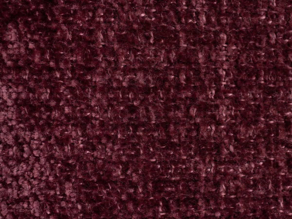 SOFAELEMENT Rechts Chenille Stoff Rot - Bordeaux/Schwarz, Holzwerkstoff/Kunststoff (179/70/113cm) - Makamii
