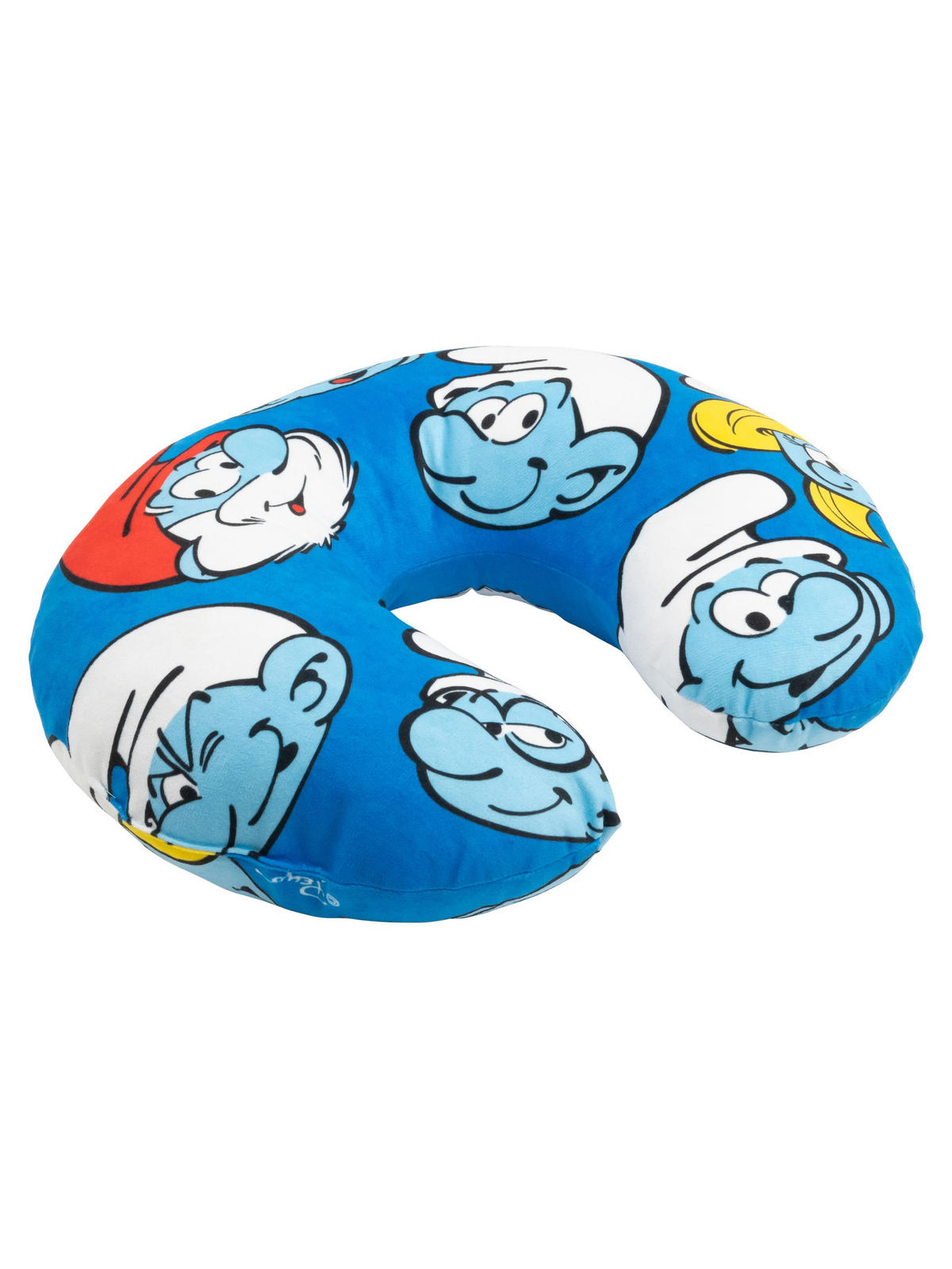 NACKENKISSEN Die Schlümpfe blau 35 x 30 cm - Blau, Textil (35/30cm) - United Labels