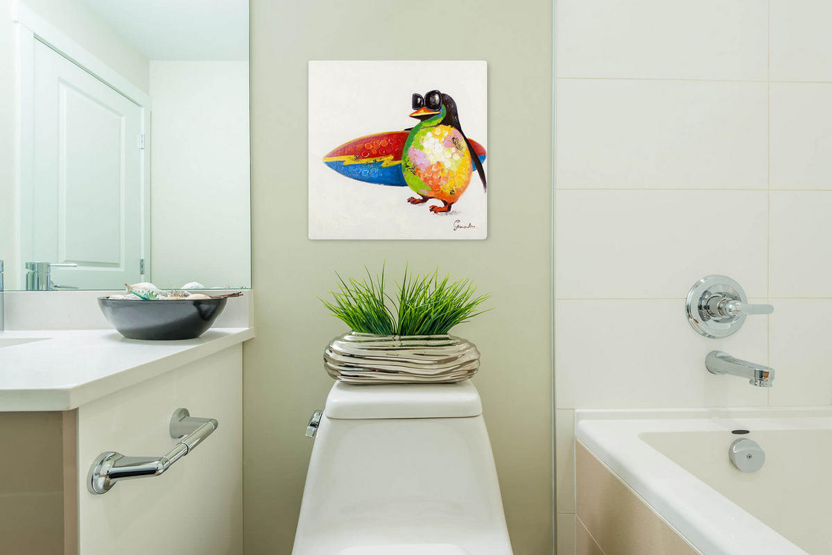 ÖLGEMÄLDE 50/50 cm - Multicolor, Holz/Textil (50/50cm) - KUNSTLOFT