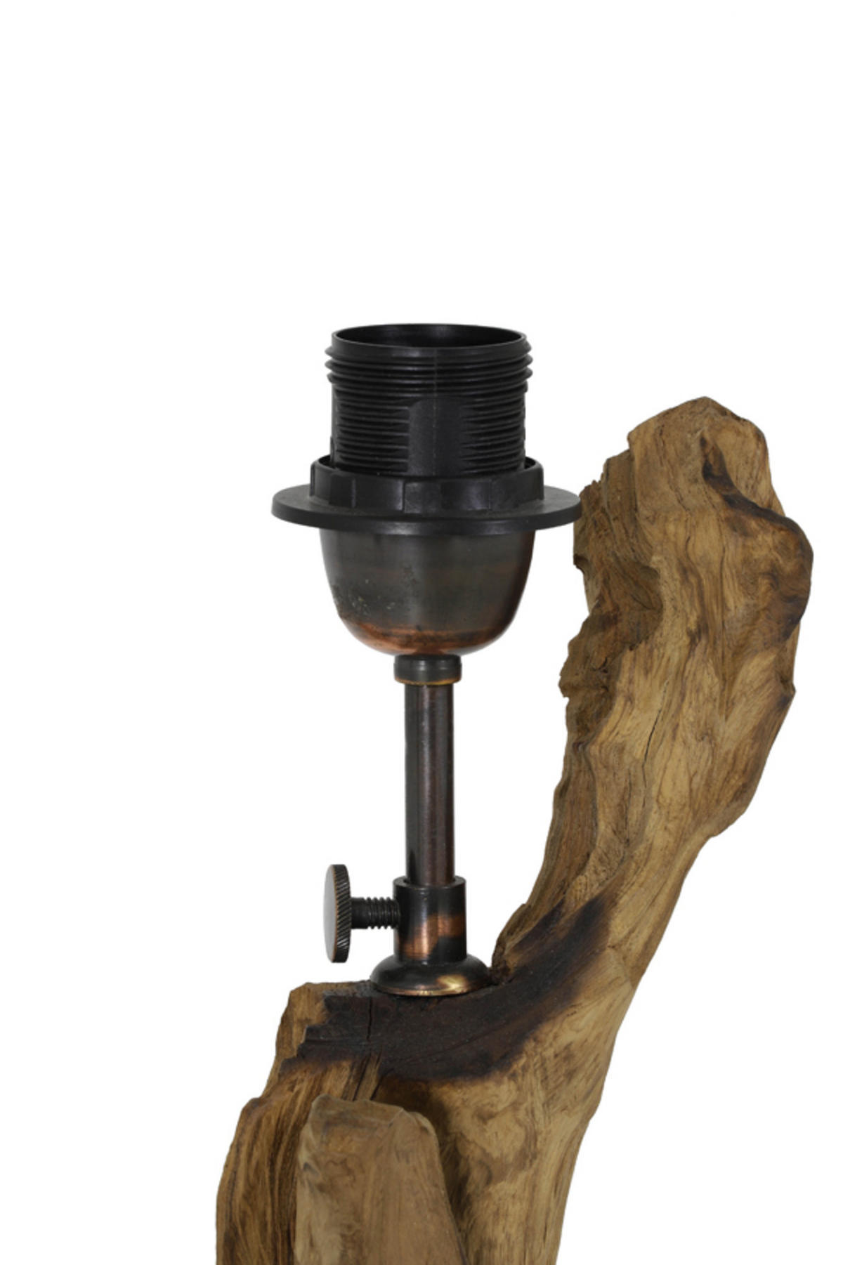 LAMPENFUSS Arbanasi Braun Ø30/63 cm - Braun, Holz (30/30/63cm) - Light & Living