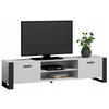 FERNSEHKOMMODE ALBA Weiß 185/43,6/50 cm - Weiß, Holzwerkstoff (185/50/43.6cm) - Matkam Möbel