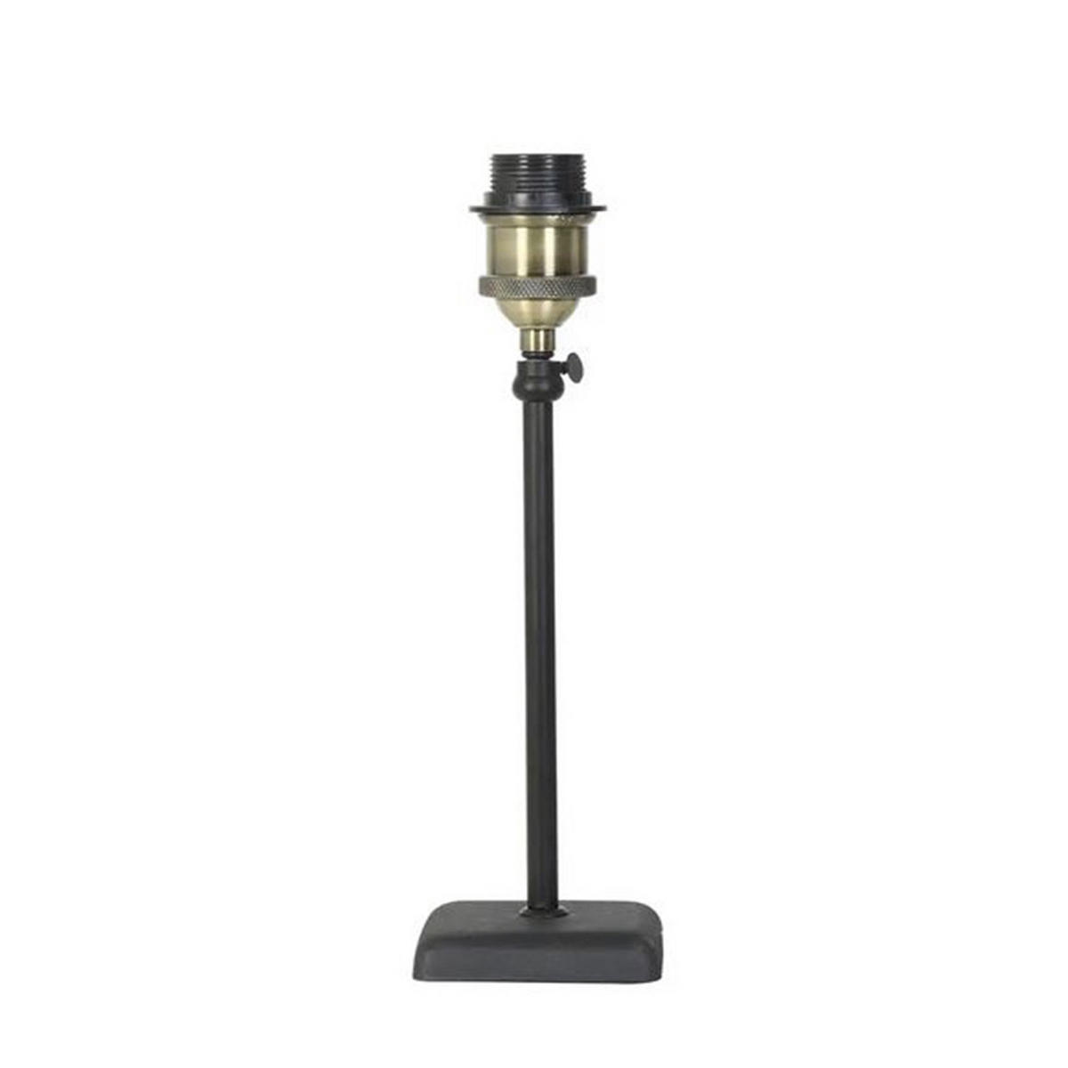 LAMPENFUSS DAVINO 10x54 cm, Metall, Schwarz - Schwarz, Metall (10/10/54cm) - Light & Living
