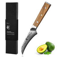 SCHÄLMESSER 8,5 cm - Braun, Metall (20cm) - Wakoli