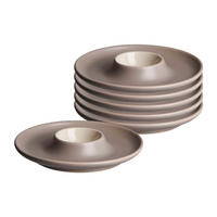 EIERTELLER Jasper taupe ø 12 cm 6er Set - Taupe, Keramik (12/2.5/12cm) - Ritzenhoff Breker