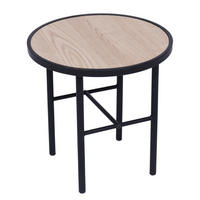 BEISTELLTISCH Rund Schwarz 40 x 40 x 40 cm - Schwarz, Holz (40/40/40cm) - Nordlys