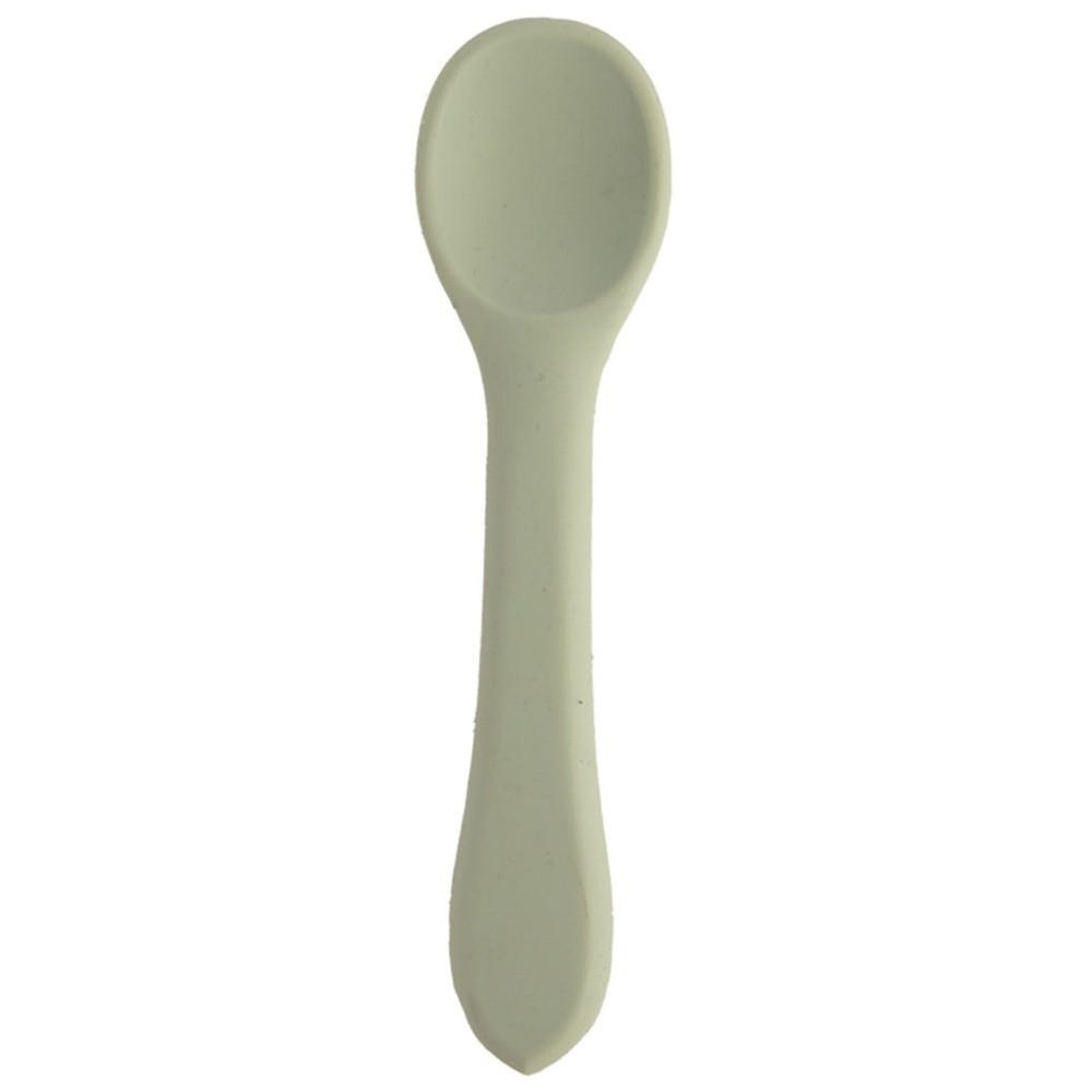 BABYLÖFFEL Silikon 14 cm - Grün, Kunststoff - Orion 