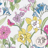 VLIESTAPETE Gilly | Mehrfarbig | Blumen | 10mx52cm - Multicolor, Papier/Kunststoff (52/1000cm) - Graham & Brown