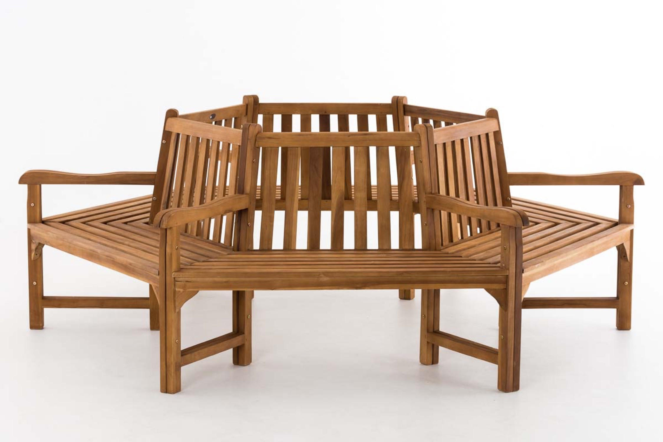 BAUMBANK Sonny mit Armlehnen 250 cm teak - Braun, Holz (250/93/250cm) - TPFGarden