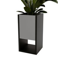 BLUMENKASTEN - Dunkelgrau, Holzwerkstoff (23/45/23cm) - RAUMHIRSCH FURNITURE