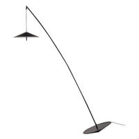 LED-STEHLAMPE Schwarz Comalie - Schwarz, Metall (48/88/205cm) - Beliani