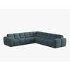 ECKSOFA Lisa aus strukturiertem Stoff hellblau 5 Sitzplätze - Hellblau, Textil (310/310cm) - Micadoni