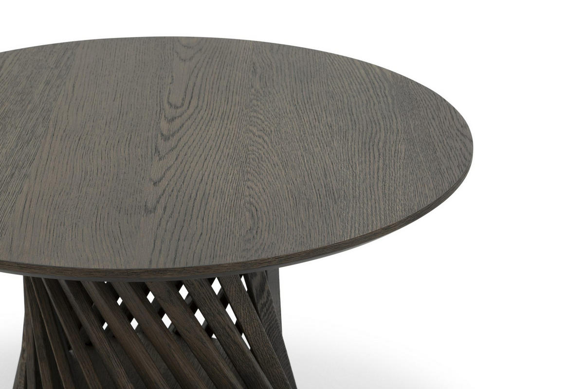 COUCHTISCH Emma, Braune Massiveiche - Braun, Holz (80/60/40cm) - WOODEK