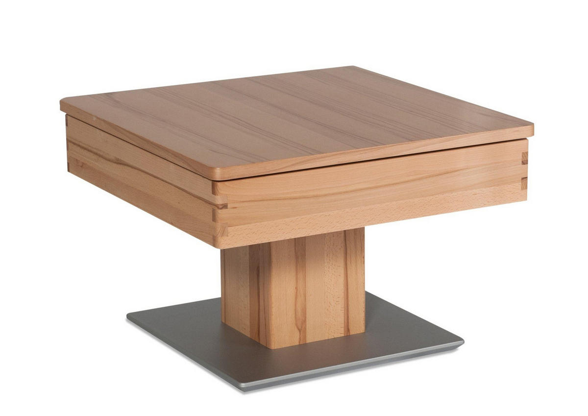 COUCHTISCH Celene 67x67x43 höhenverstellbar;diagonal verschiebbar Kernbuche - Kernbuche, Holz (67/67/43cm) - 58aufmkessel