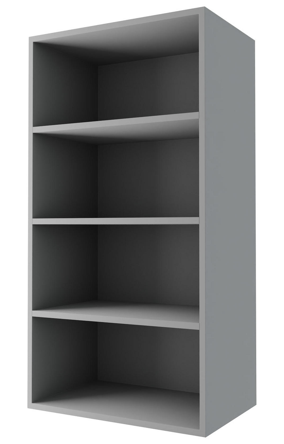 KÜCHENHÄNGESCHRANK Kvantum W4/50 Weiß Matt / Grau Matt 50 / 32,5 / 96cm - Weiß/Grau, Holz/Holzwerkstoff (50/96/32.5cm) - Feldmann-Wohnen