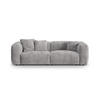 SOFA modular Martina aus Cord hellgrau 3 Sitzplätze - Hellgrau, Textil (106/75/240cm) - Micadoni