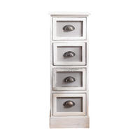 KOMMODE Weiß 25/29/80 cm - Weiß, Holz (25/80/29cm) - Mobili Rebecca