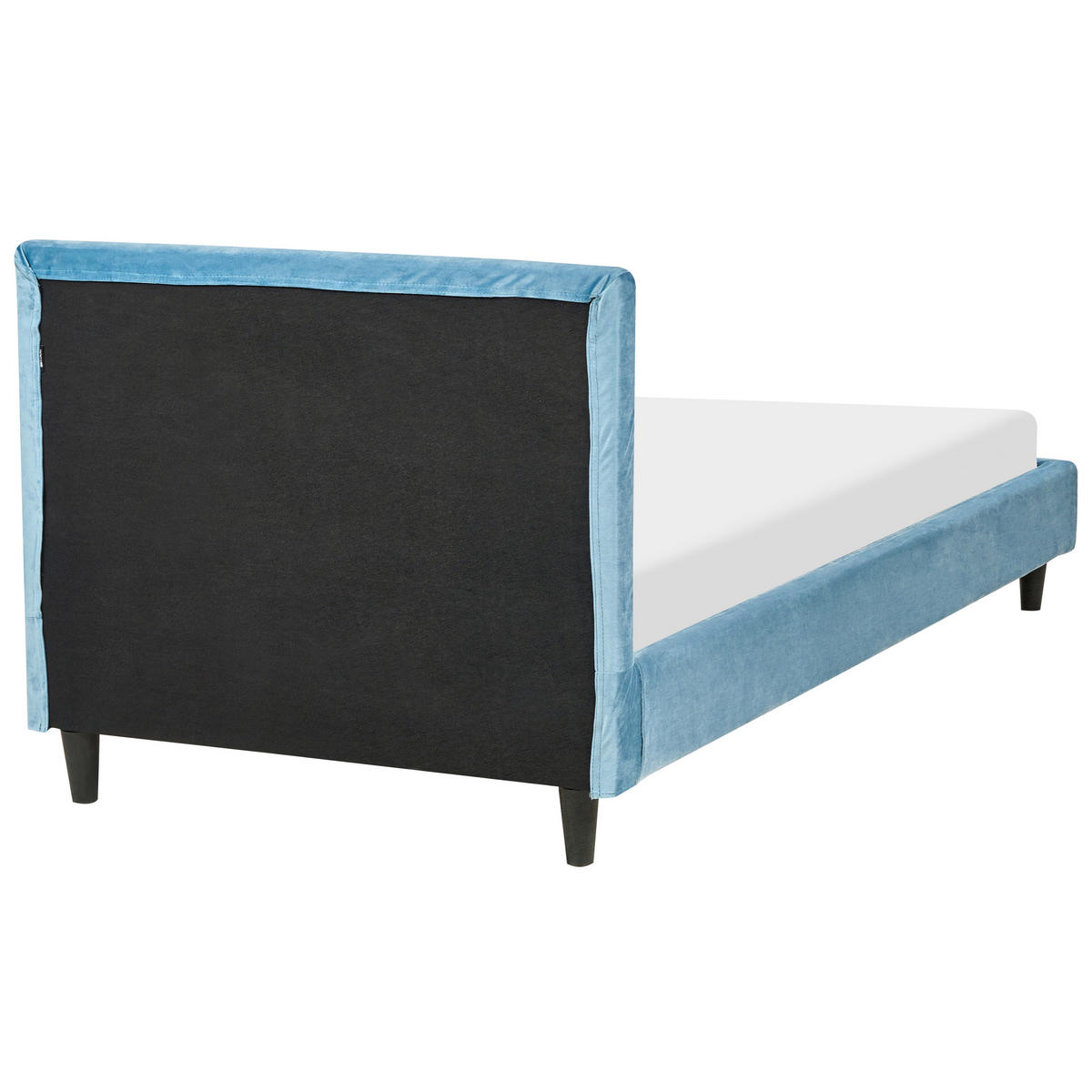 PAT TAPIȚAT 90/200cm albastru deschis Fitou - albastru deschis, material textil (90/200cm) - Beliani