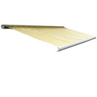 ELEKTRISCHE KASSETTENMARKISE Gelb, Weiß - Gelb/Weiß, Textil (450/23/300cm) - MCW