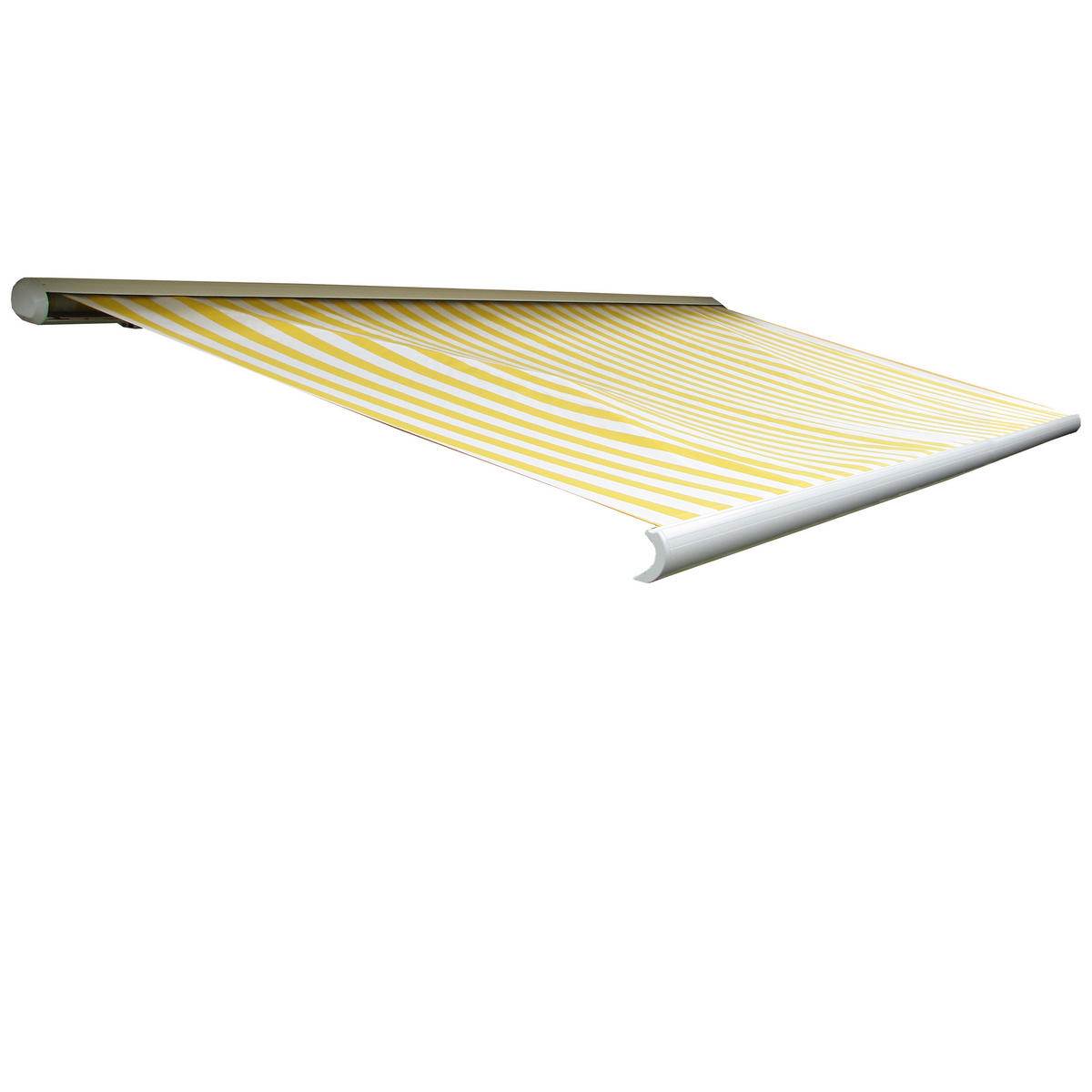 ELEKTRISCHE KASSETTENMARKISE Gelb, Weiß - Gelb/Weiß, Textil (450/23/300cm) - MCW
