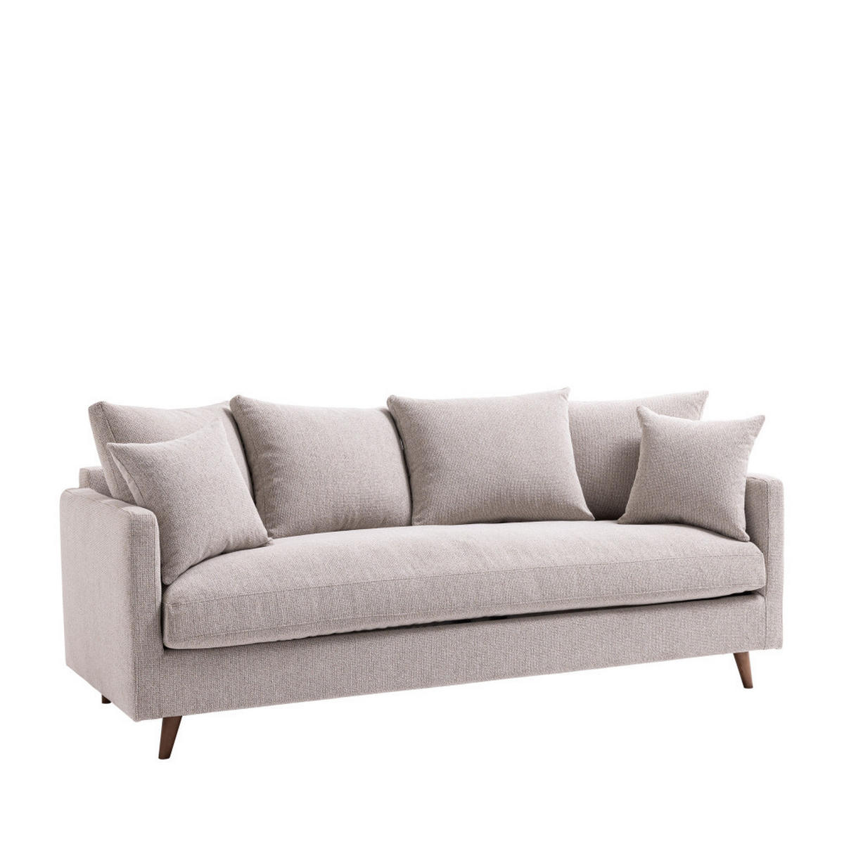 BETTSOFA - Natur meliert - Naturfarben, Textil (213/86/95cm) - Drawer