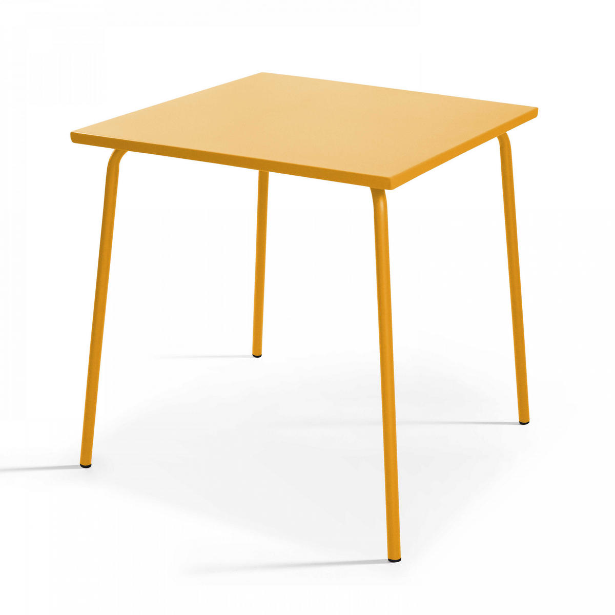 GARTENTISCH , Gelb - Gelb, Metall (70/70/70cm) - Oviala