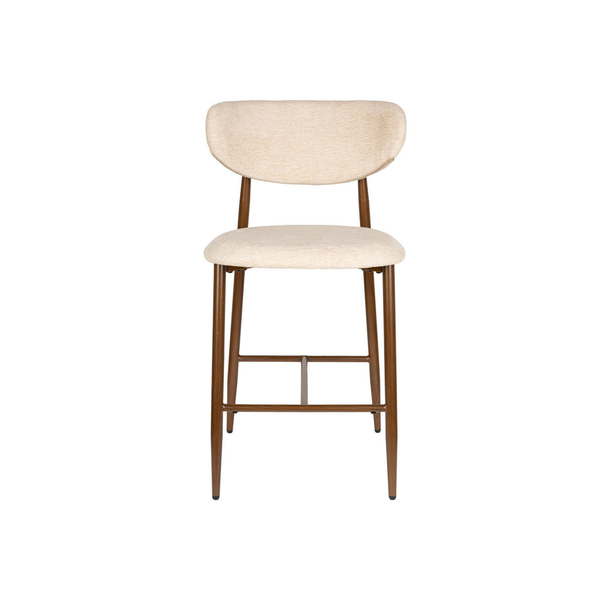 BARHOCKER Noor Rückenlehne 66 cm Beige - 2 er Set - Beige/Grau, Kunststoff (52/98/55cm) - Housecraft Living